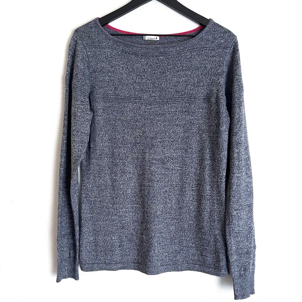 Smartwool Women’s Merino Boat Neck Long Sleeve Size L Grey
